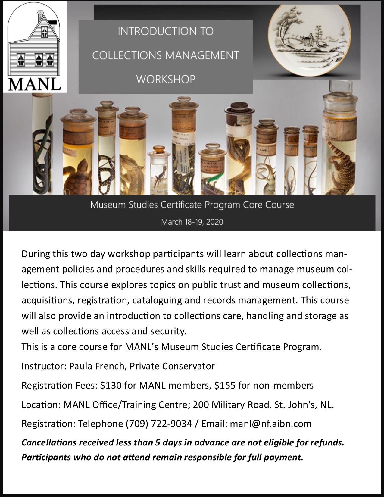 Collections Management March 2020 full poster